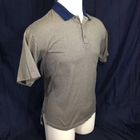 T.Harris Polo Shirt Size Large S/S Beige - Picture 5 of 8